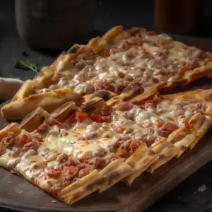 Kuşbaşılı Kaşarlı Pide